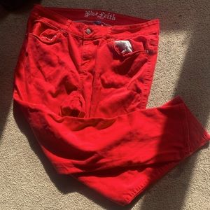 red jeans size 16
